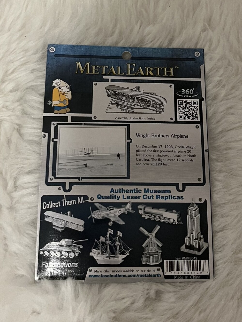 Metal Earth Kids Building Set - Silver Metal Aircraft Models - Picture 7 of 8